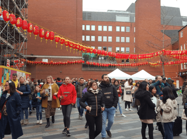 2020年大年初二早上的倫敦唐人街。