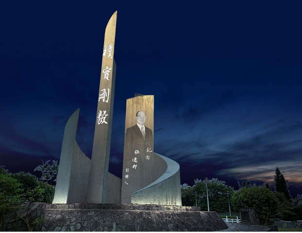 淡大書卷廣場光雕模擬。圖片來源：袁宗南照明設計事務所。