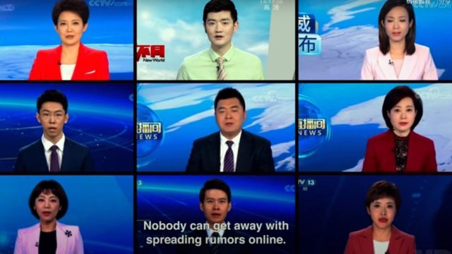 紀錄片中，多家電視台講出一模一樣的字句。