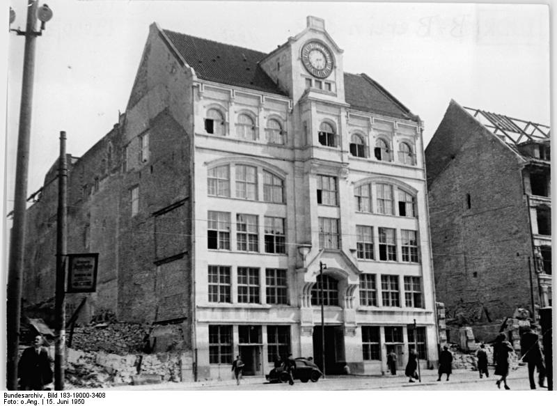 1950年Haus zur Berolina戰後的模樣。