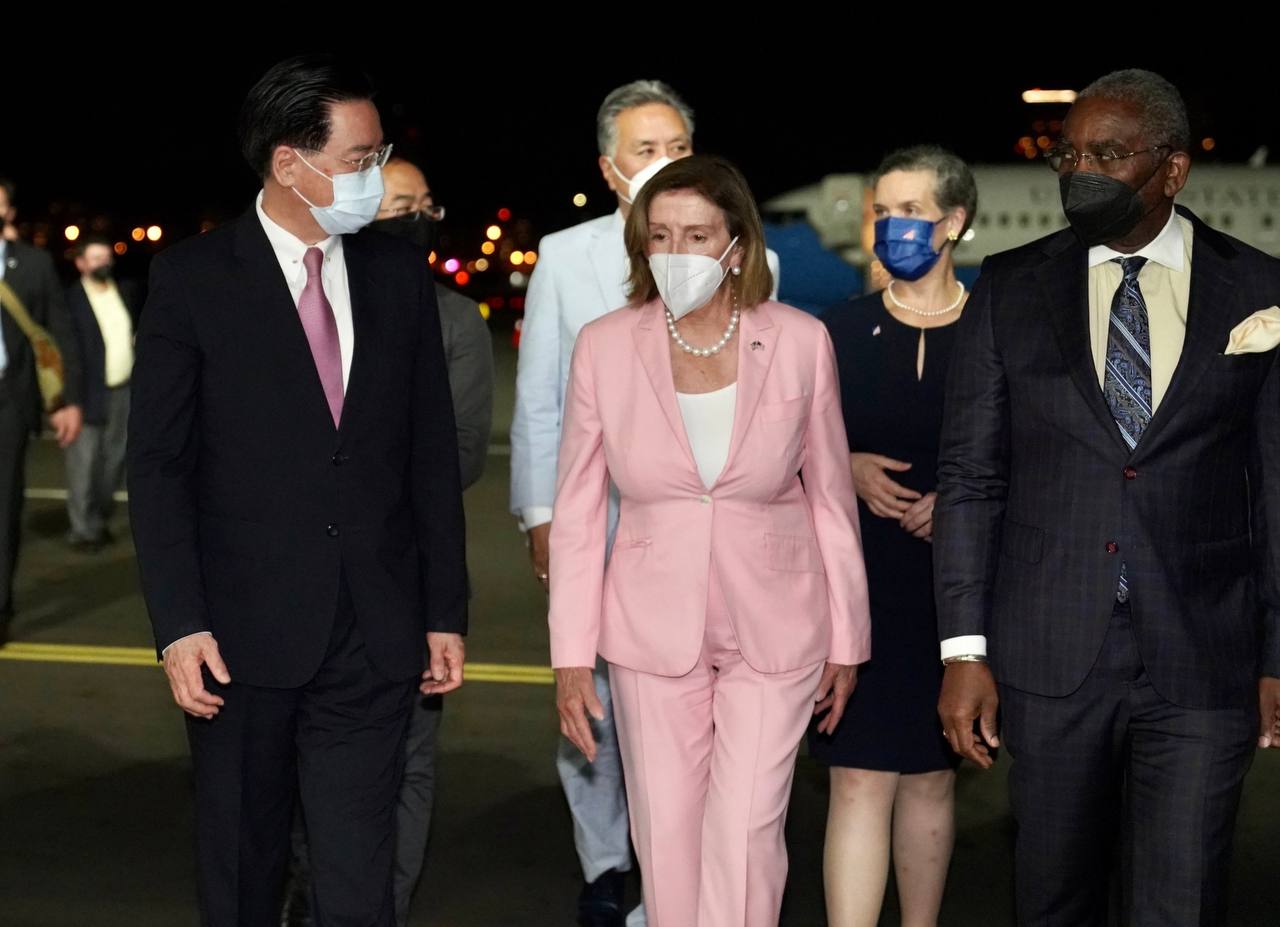 2022年8月2日，美國眾議院議長南西．裴洛西（Nancy Pelosi）和她的同僚來台訪問。