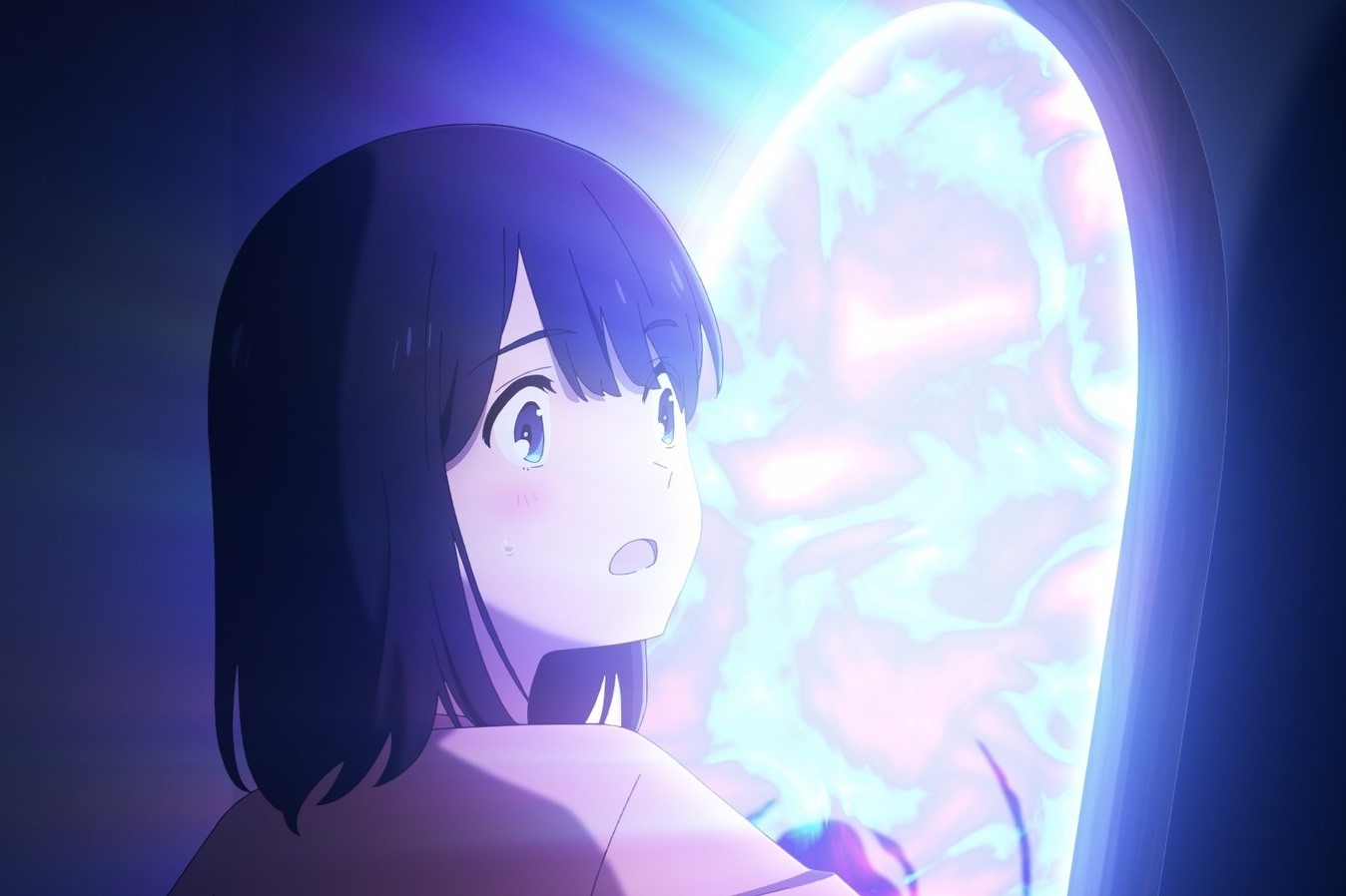 《鏡之孤城》動畫電影中，故事的主角安西心因為被霸凌而不願上學，突然某一天，房間裡的鏡子發出了奇異光芒，一道力量把她給拽了進去……