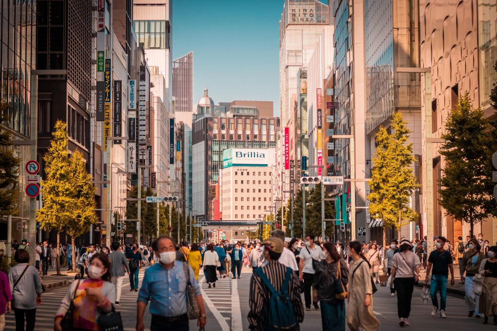 日本東京銀座充滿著逛街的樂趣。