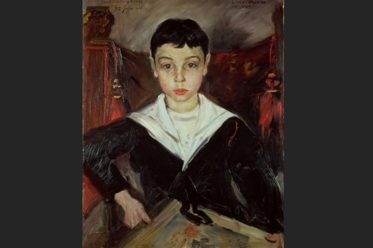 Lovis Corint筆下的Ludwig Elias，1899年。